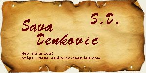 Sava Denković vizit kartica